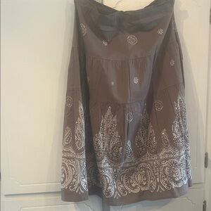 Brown Paisley sequined Women's Skirt